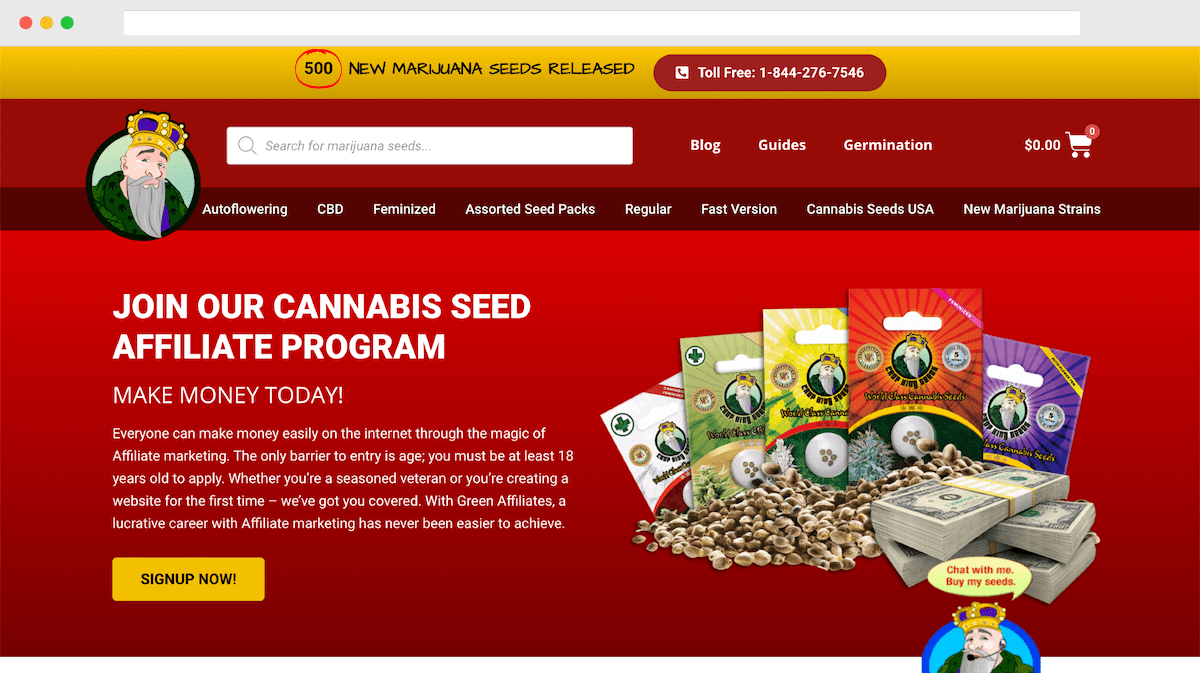 Crop King Seeds affiliate program