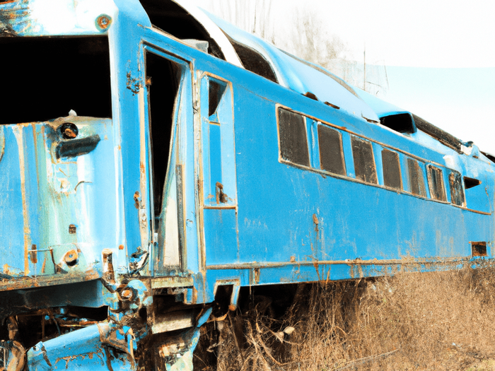 Blue Trainwreck